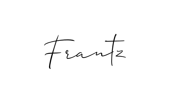 Create a beautiful signature design for name Frantz. With this signature (Allison_Script) fonts, you can make a handwritten signature for free. Frantz signature style 2 images and pictures png