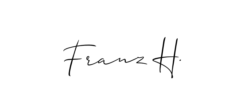 Make a beautiful signature design for name Franz H.. Use this online signature maker to create a handwritten signature for free. Franz H. signature style 2 images and pictures png