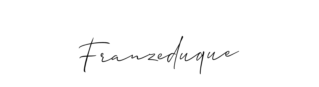 Best and Professional Signature Style for Franzeduque. Allison_Script Best Signature Style Collection. Franzeduque signature style 2 images and pictures png