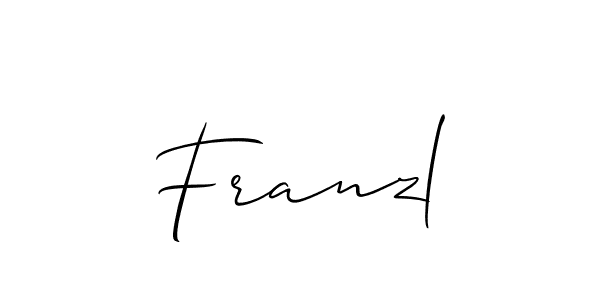 You should practise on your own different ways (Allison_Script) to write your name (Franzl) in signature. don't let someone else do it for you. Franzl signature style 2 images and pictures png