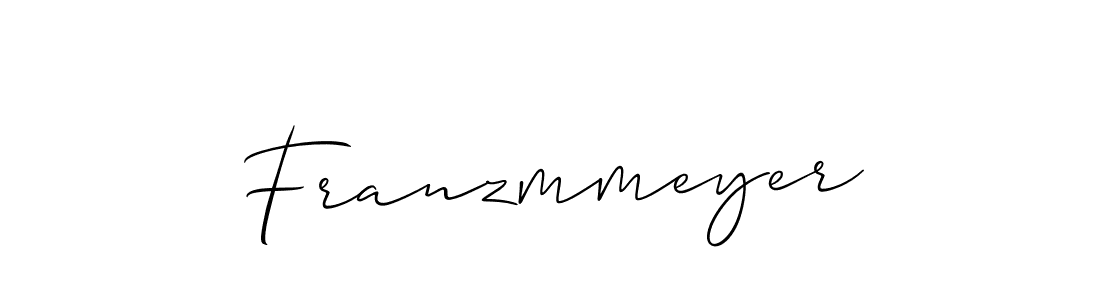 Create a beautiful signature design for name Franzmmeyer. With this signature (Allison_Script) fonts, you can make a handwritten signature for free. Franzmmeyer signature style 2 images and pictures png