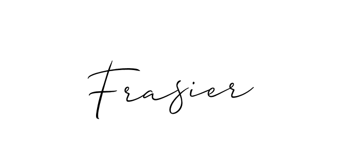 How to make Frasier signature? Allison_Script is a professional autograph style. Create handwritten signature for Frasier name. Frasier signature style 2 images and pictures png