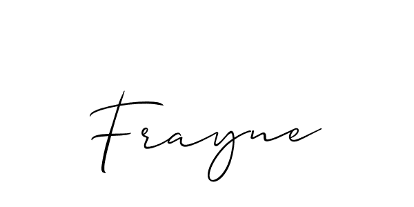 if you are searching for the best signature style for your name Frayne. so please give up your signature search. here we have designed multiple signature styles  using Allison_Script. Frayne signature style 2 images and pictures png