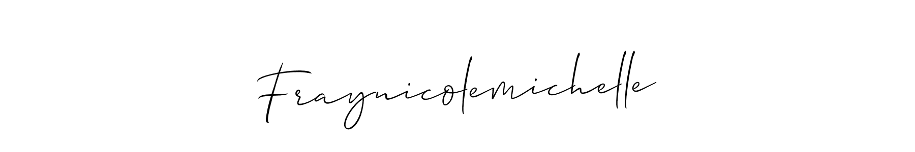 You should practise on your own different ways (Allison_Script) to write your name (Fraynicolemichelle) in signature. don't let someone else do it for you. Fraynicolemichelle signature style 2 images and pictures png