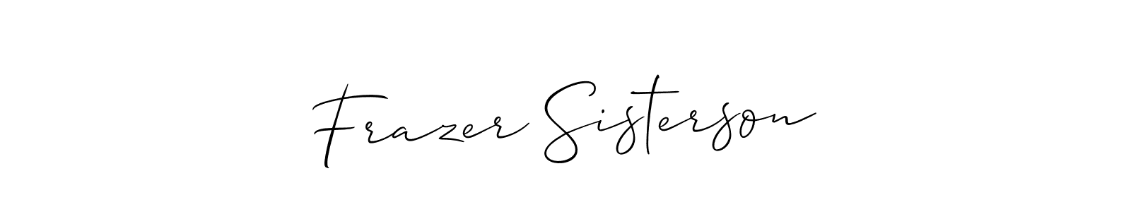 Make a beautiful signature design for name Frazer Sisterson. Use this online signature maker to create a handwritten signature for free. Frazer Sisterson signature style 2 images and pictures png