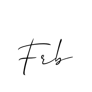 How to make Frb name signature. Use Allison_Script style for creating short signs online. This is the latest handwritten sign. Frb signature style 2 images and pictures png