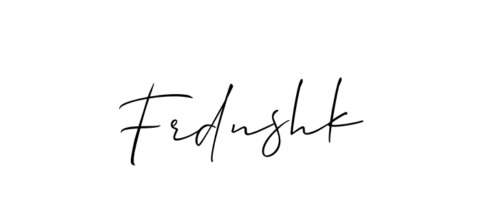 Best and Professional Signature Style for Frdnshk. Allison_Script Best Signature Style Collection. Frdnshk signature style 2 images and pictures png