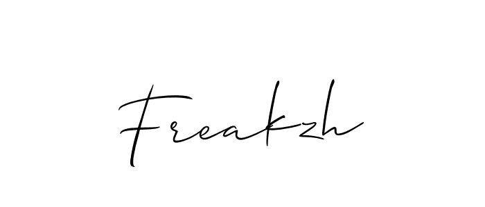 Once you've used our free online signature maker to create your best signature Allison_Script style, it's time to enjoy all of the benefits that Freakzh name signing documents. Freakzh signature style 2 images and pictures png