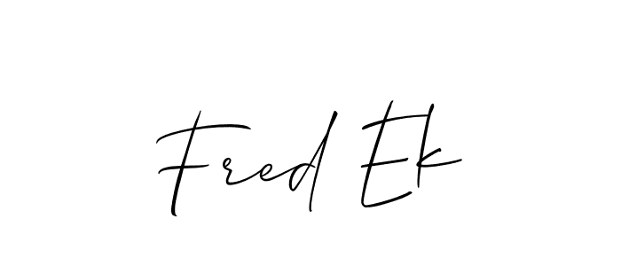 How to Draw Fred Ek signature style? Allison_Script is a latest design signature styles for name Fred Ek. Fred Ek signature style 2 images and pictures png