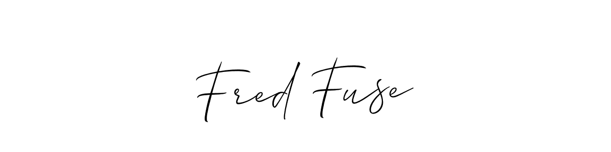 Fred Fuse  stylish signature style. Best Handwritten Sign (Allison_Script) for my name. Handwritten Signature Collection Ideas for my name Fred Fuse . Fred Fuse  signature style 2 images and pictures png