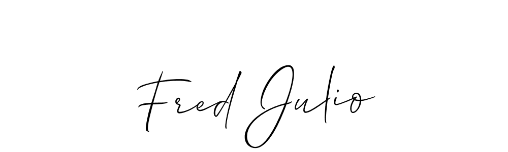 See photos of Fred Julio official signature by Spectra . Check more albums & portfolios. Read reviews & check more about Allison_Script font. Fred Julio signature style 2 images and pictures png