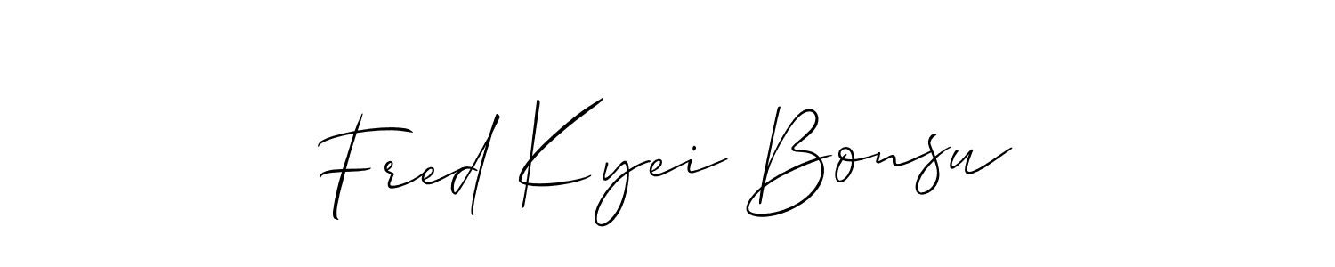 Check out images of Autograph of Fred Kyei Bonsu name. Actor Fred Kyei Bonsu Signature Style. Allison_Script is a professional sign style online. Fred Kyei Bonsu signature style 2 images and pictures png