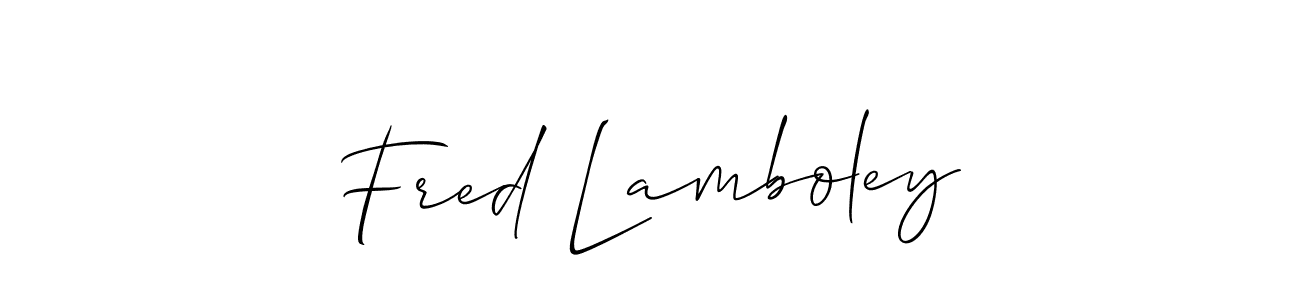 How to Draw Fred Lamboley signature style? Allison_Script is a latest design signature styles for name Fred Lamboley. Fred Lamboley signature style 2 images and pictures png