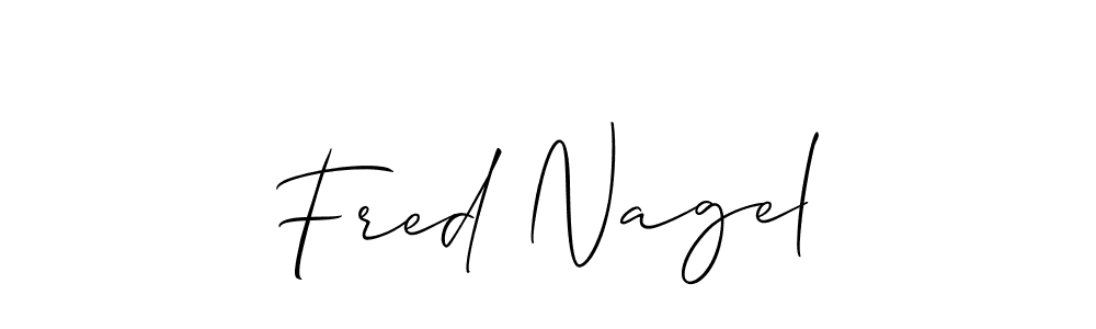 Use a signature maker to create a handwritten signature online. With this signature software, you can design (Allison_Script) your own signature for name Fred Nagel. Fred Nagel signature style 2 images and pictures png