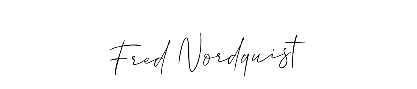 Also we have Fred Nordquist name is the best signature style. Create professional handwritten signature collection using Allison_Script autograph style. Fred Nordquist signature style 2 images and pictures png