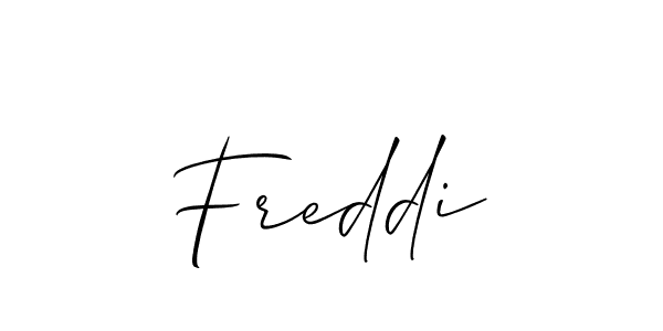 You should practise on your own different ways (Allison_Script) to write your name (Freddi) in signature. don't let someone else do it for you. Freddi signature style 2 images and pictures png