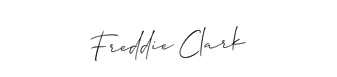 The best way (Allison_Script) to make a short signature is to pick only two or three words in your name. The name Freddie Clark include a total of six letters. For converting this name. Freddie Clark signature style 2 images and pictures png