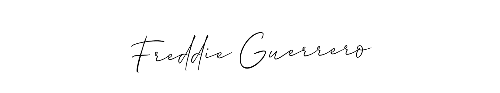 Create a beautiful signature design for name Freddie Guerrero. With this signature (Allison_Script) fonts, you can make a handwritten signature for free. Freddie Guerrero signature style 2 images and pictures png