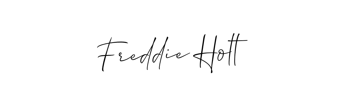 You can use this online signature creator to create a handwritten signature for the name Freddie Holt. This is the best online autograph maker. Freddie Holt signature style 2 images and pictures png