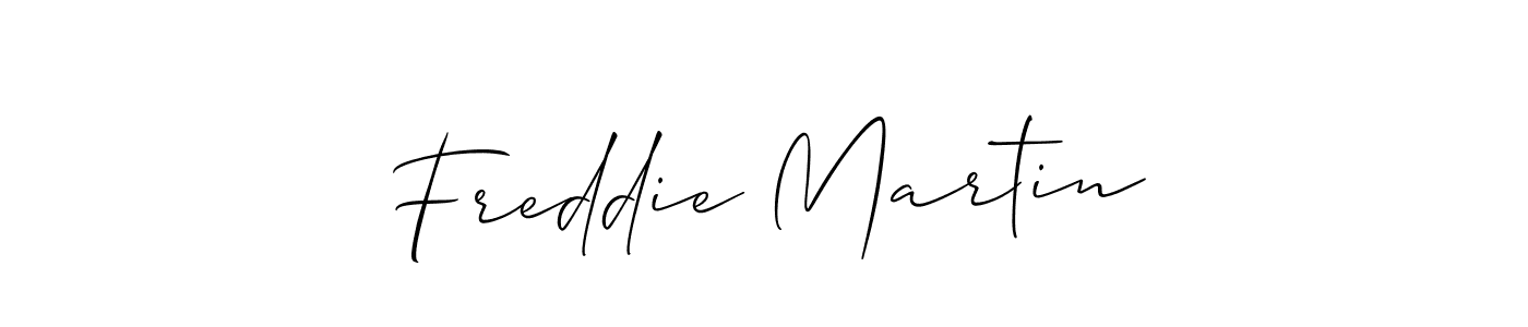 The best way (Allison_Script) to make a short signature is to pick only two or three words in your name. The name Freddie Martin include a total of six letters. For converting this name. Freddie Martin signature style 2 images and pictures png