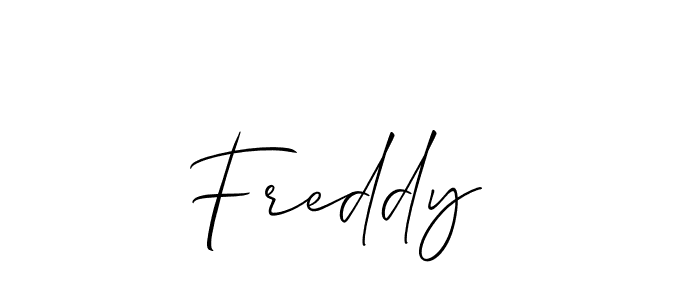 How to make Freddy  name signature. Use Allison_Script style for creating short signs online. This is the latest handwritten sign. Freddy  signature style 2 images and pictures png