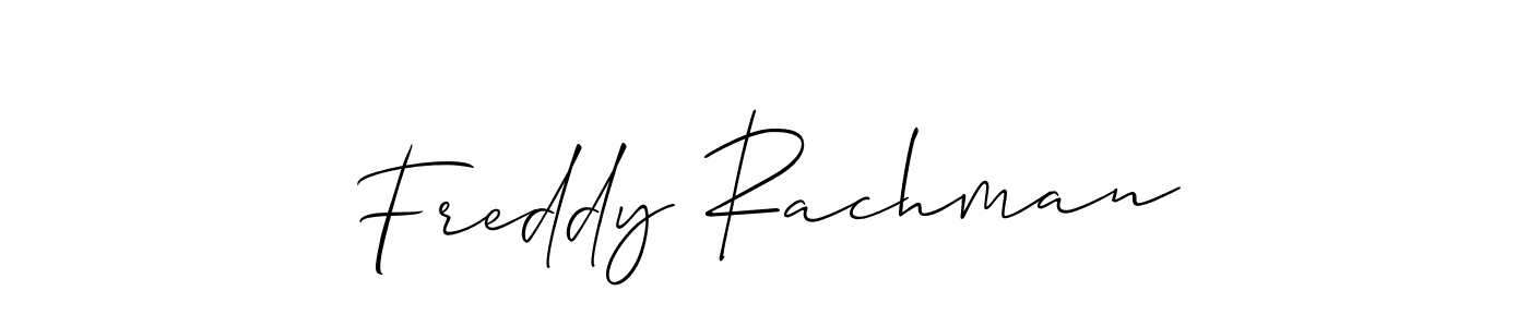 Best and Professional Signature Style for Freddy Rachman. Allison_Script Best Signature Style Collection. Freddy Rachman signature style 2 images and pictures png