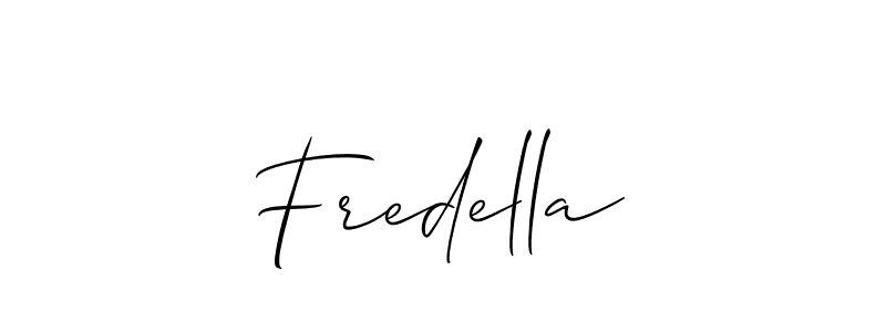 How to Draw Fredella signature style? Allison_Script is a latest design signature styles for name Fredella. Fredella signature style 2 images and pictures png