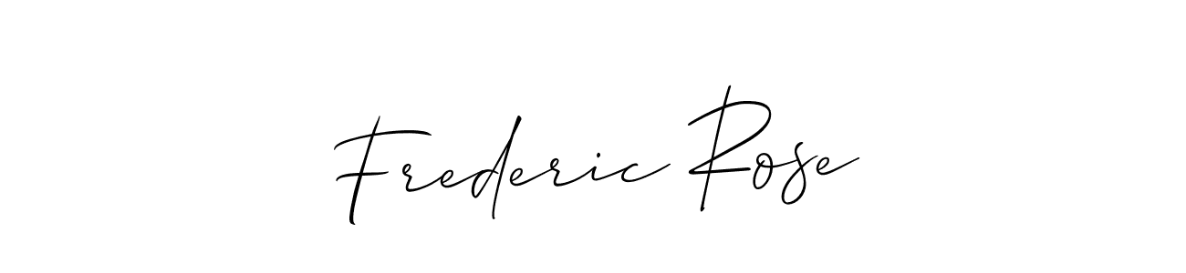 Check out images of Autograph of Frederic Rose name. Actor Frederic Rose Signature Style. Allison_Script is a professional sign style online. Frederic Rose signature style 2 images and pictures png