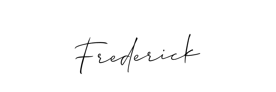 Frederick stylish signature style. Best Handwritten Sign (Allison_Script) for my name. Handwritten Signature Collection Ideas for my name Frederick. Frederick signature style 2 images and pictures png
