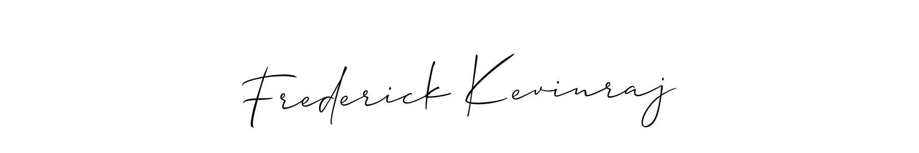 You can use this online signature creator to create a handwritten signature for the name Frederick Kevinraj. This is the best online autograph maker. Frederick Kevinraj signature style 2 images and pictures png