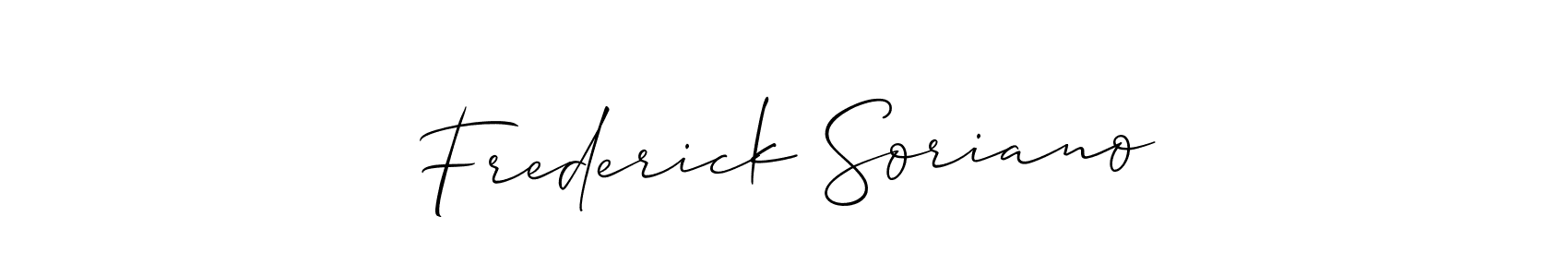 Check out images of Autograph of Frederick Soriano name. Actor Frederick Soriano Signature Style. Allison_Script is a professional sign style online. Frederick Soriano signature style 2 images and pictures png