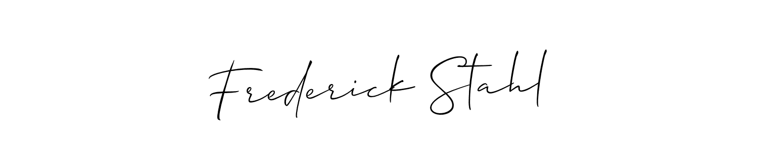 Check out images of Autograph of Frederick Stahl name. Actor Frederick Stahl Signature Style. Allison_Script is a professional sign style online. Frederick Stahl signature style 2 images and pictures png