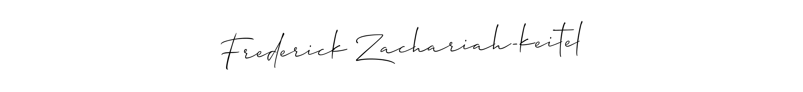Also You can easily find your signature by using the search form. We will create Frederick Zachariah-keitel name handwritten signature images for you free of cost using Allison_Script sign style. Frederick Zachariah-keitel signature style 2 images and pictures png