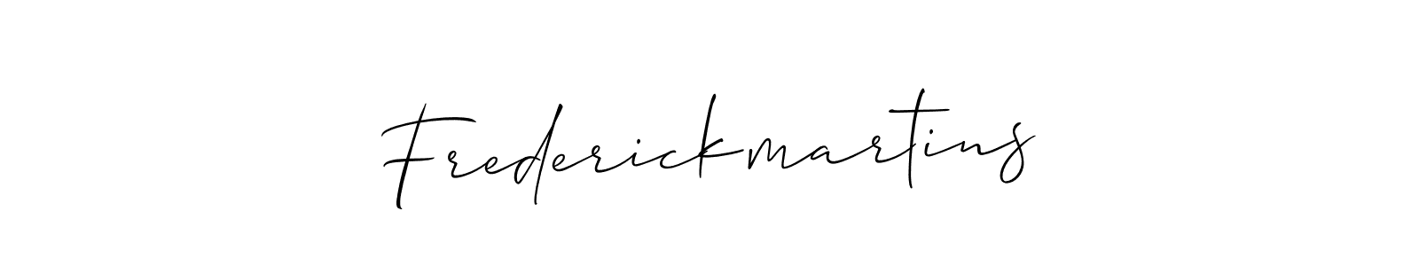 Also we have Frederickmartins name is the best signature style. Create professional handwritten signature collection using Allison_Script autograph style. Frederickmartins signature style 2 images and pictures png