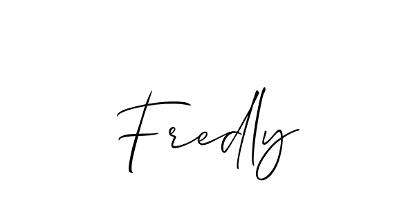 Make a beautiful signature design for name Fredly. Use this online signature maker to create a handwritten signature for free. Fredly signature style 2 images and pictures png