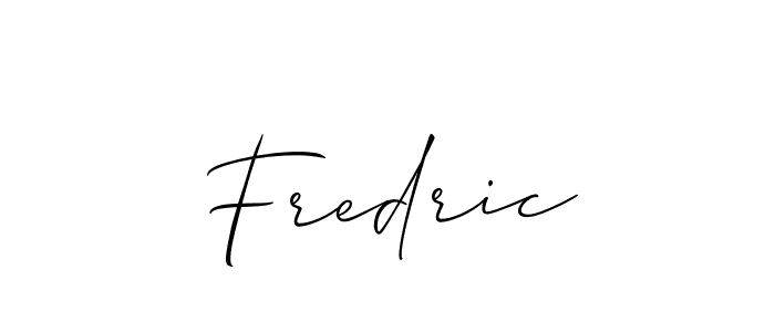 It looks lik you need a new signature style for name Fredric. Design unique handwritten (Allison_Script) signature with our free signature maker in just a few clicks. Fredric signature style 2 images and pictures png