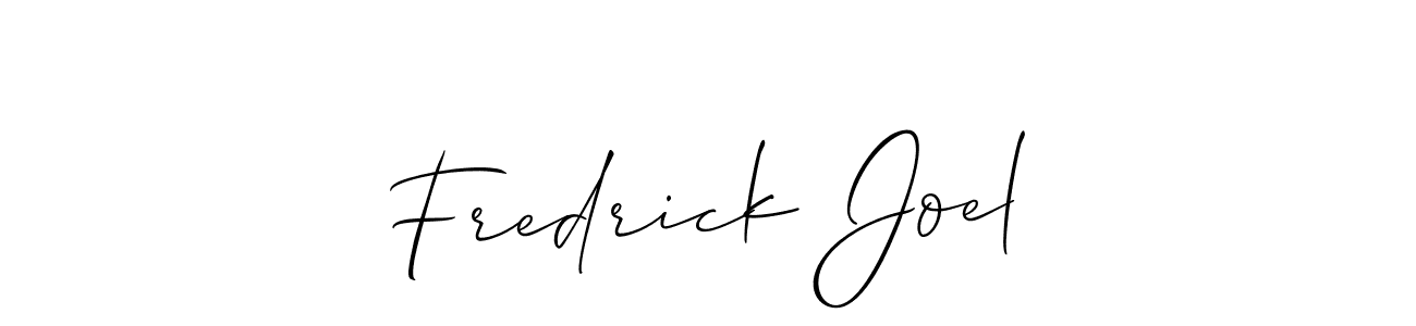 if you are searching for the best signature style for your name Fredrick Joel. so please give up your signature search. here we have designed multiple signature styles  using Allison_Script. Fredrick Joel signature style 2 images and pictures png