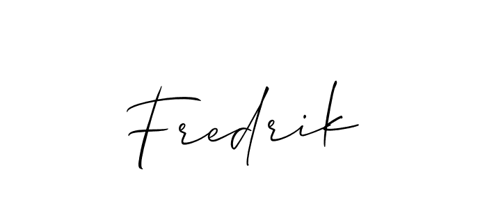 Best and Professional Signature Style for Fredrik. Allison_Script Best Signature Style Collection. Fredrik signature style 2 images and pictures png