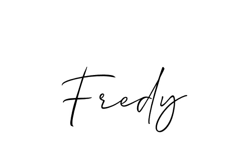 Best and Professional Signature Style for Fredy. Allison_Script Best Signature Style Collection. Fredy signature style 2 images and pictures png