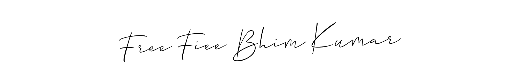 Allison_Script is a professional signature style that is perfect for those who want to add a touch of class to their signature. It is also a great choice for those who want to make their signature more unique. Get Free Fiee Bhim Kumar name to fancy signature for free. Free Fiee Bhim Kumar signature style 2 images and pictures png