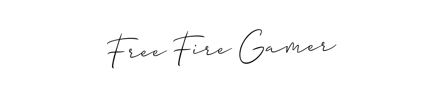 Free Fire Gamer stylish signature style. Best Handwritten Sign (Allison_Script) for my name. Handwritten Signature Collection Ideas for my name Free Fire Gamer. Free Fire Gamer signature style 2 images and pictures png