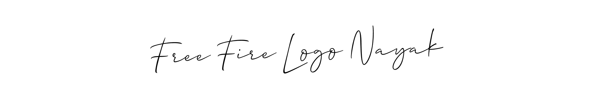 How to Draw Free Fire Logo Nayak signature style? Allison_Script is a latest design signature styles for name Free Fire Logo Nayak. Free Fire Logo Nayak signature style 2 images and pictures png