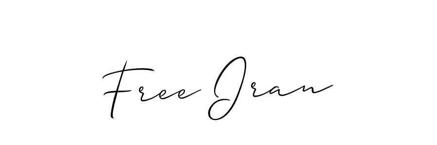 Check out images of Autograph of Free Iran name. Actor Free Iran Signature Style. Allison_Script is a professional sign style online. Free Iran signature style 2 images and pictures png