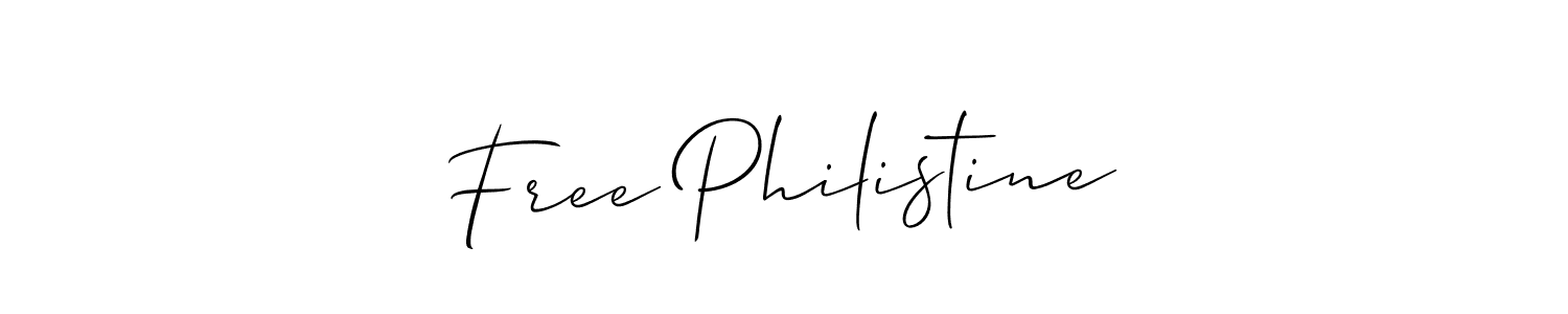 Make a beautiful signature design for name Free Philistine. Use this online signature maker to create a handwritten signature for free. Free Philistine signature style 2 images and pictures png