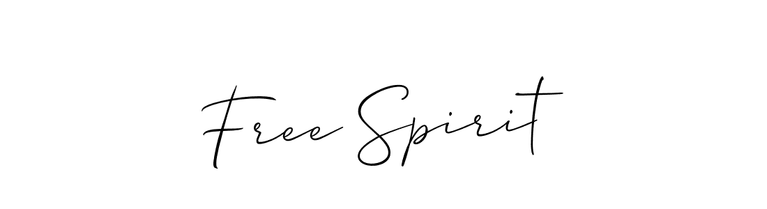 Use a signature maker to create a handwritten signature online. With this signature software, you can design (Allison_Script) your own signature for name Free Spirit. Free Spirit signature style 2 images and pictures png