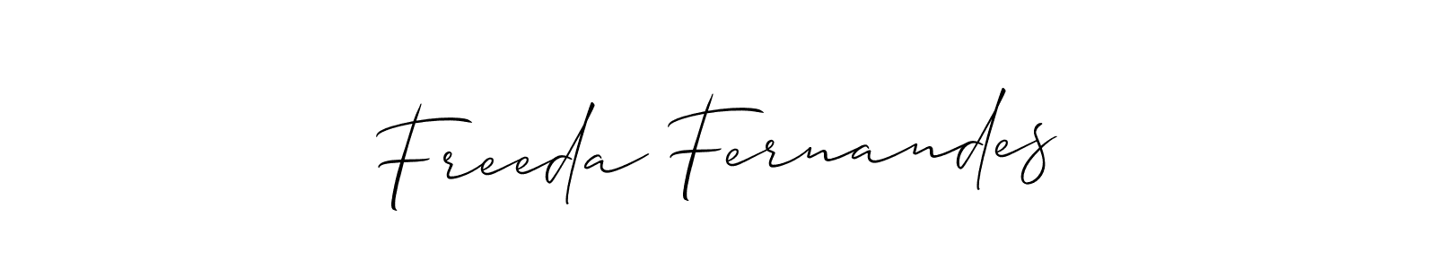 Once you've used our free online signature maker to create your best signature Allison_Script style, it's time to enjoy all of the benefits that Freeda Fernandes name signing documents. Freeda Fernandes signature style 2 images and pictures png