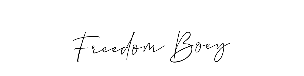 Create a beautiful signature design for name Freedom Boey. With this signature (Allison_Script) fonts, you can make a handwritten signature for free. Freedom Boey signature style 2 images and pictures png