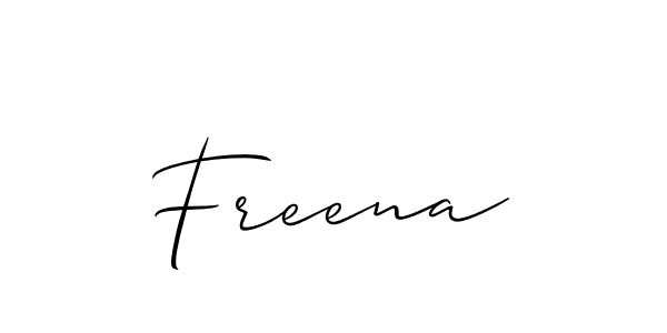 How to Draw Freena signature style? Allison_Script is a latest design signature styles for name Freena. Freena signature style 2 images and pictures png