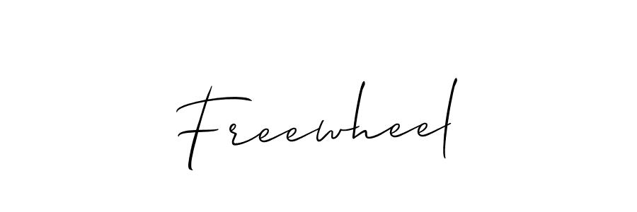 You should practise on your own different ways (Allison_Script) to write your name (Freewheel) in signature. don't let someone else do it for you. Freewheel signature style 2 images and pictures png