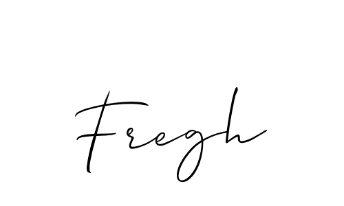 Create a beautiful signature design for name Fregh. With this signature (Allison_Script) fonts, you can make a handwritten signature for free. Fregh signature style 2 images and pictures png